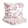 Lenjerie de pat King Size, Peisa, Homla, 3 piese, 200x220 cm, bumbac satinat, multicolor