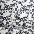 Lenjerie de pat dubla Floral Hamptons, Homla, 3 piese, 160x200 cm, bumbac, alb/negru