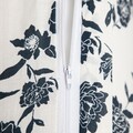 Lenjerie de pat dubla Floral Hamptons, Homla, 3 piese, 160x200 cm, bumbac, alb/negru