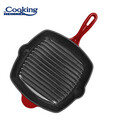 Tigaie grill Red Line, Cooking by Heinner, 26.5x4.5 cm, fonta, rosu