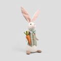 Decoratiune iepure cu morcov Carrot, Homla, 55 cm, poliester, multicolor