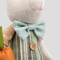 Decoratiune iepure cu morcov Carrot, Homla, 55 cm, poliester, multicolor