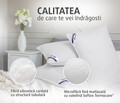 Set 2 perne Alcam, SaniMed® 50x70 cm, microfibra matlasata hipoalergenica, umplutura cu tratament SILVERPLUS®