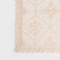 Fata de masa Crochet, Homla, 130x170 cm, bumbac/poliester, bej