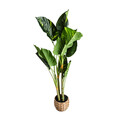 Planta artificiala B2 Difenbachia, Homla, 110 cm, plastic, verde/bej