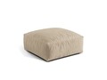 Taburet modular, Martina-120, Micadoni Home, 106x106x44 cm, catifea, bej deschis