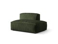 Modul dreapta pentru canapea, 2 locuri, Martina-120, Micadoni Home, 133x106x75 cm, catifea, verde