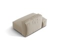 Modul stanga pentru canapea, 2 locuri, Martina-169, Micadoni Home, 133x106x75 cm, tesatura structurata catifelata, bej deschis
