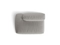 Modul stanga pentru canapea, 2 locuri, Martina-169, Micadoni Home, 133x106x75 cm, tesatura structurata catifelata, gri deschis