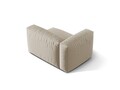 Modul stanga pentru canapea, 1 loc, Martina-169, Micadoni Home, 121x106x75 cm, tesatura structurata catifelata, bej deschis