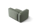 Modul stanga pentru canapea, 1 loc, Martina-169, Micadoni Home, 121x106x75 cm, tesatura structurata catifelata, verde muschi