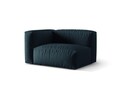 Modul stanga pentru canapea, 1 loc, Martina-169, Micadoni Home, 121x106x75 cm, tesatura structurata catifelata, albastru jeans