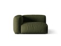 Modul stanga pentru canapea, 1 loc, Martina-169, Micadoni Home, 121x106x75 cm, tesatura structurata catifelata, verde