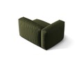Modul stanga pentru canapea, 1 loc, Martina-169, Micadoni Home, 121x106x75 cm, tesatura structurata catifelata, verde