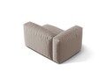 Modul stanga pentru canapea, 1 loc, Martina-169, Micadoni Home, 121x106x75 cm, tesatura structurata catifelata, bej inchis