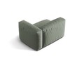 Modul dreapta pentru canapea, 1 loc, Martina-169, Micadoni Home, 121x106x75 cm, tesatura structurata catifelata, verde muschi