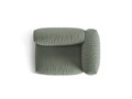 Modul dreapta pentru canapea, 1 loc, Martina-169, Micadoni Home, 121x106x75 cm, tesatura structurata catifelata, verde muschi