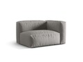 Modul dreapta pentru canapea, 1 loc, Martina-169, Micadoni Home, 121x106x75 cm, tesatura structurata catifelata, gri deschis