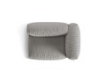 Modul dreapta pentru canapea, 1 loc, Martina-169, Micadoni Home, 121x106x75 cm, tesatura structurata catifelata, gri deschis