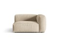 Modul dreapta pentru canapea, 1 loc, Martina-120, Micadoni Home, 121x106x75 cm, catifea, bej deschis