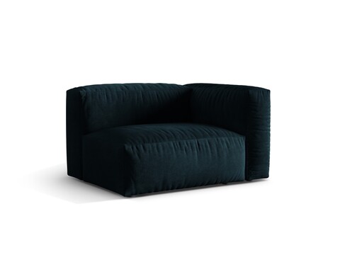 Modul dreapta pentru canapea, 1 loc, Martina-120, Micadoni Home, 121x106x75 cm, catifea, petrol inchis