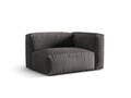 Modul dreapta pentru canapea, 1 loc, Martina-120, Micadoni Home, 121x106x75 cm, catifea, gri
