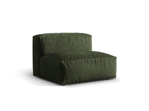 Modul pentru canapea, 1 loc, Martina-120, Micadoni Home, 92x106x75 cm, catifea, verde