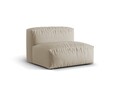 Modul pentru canapea, 1 loc, Martina-169, Micadoni Home, 92x106x75 cm, tesatura structurata catifelata, bej deschis