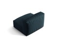 Modul pentru canapea, 1 loc, Martina-169, Micadoni Home, 92x106x75 cm, tesatura structurata catifelata, albastru jeans