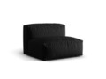 Modul pentru canapea, 1 loc, Martina-169, Micadoni Home, 92x106x75 cm, tesatura structurata catifelata, negru