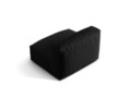 Modul pentru canapea, 1 loc, Martina-169, Micadoni Home, 92x106x75 cm, tesatura structurata catifelata, negru