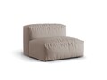 Modul pentru canapea, 1 loc, Martina-169, Micadoni Home, 92x106x75 cm, tesatura structurata catifelata, bej inchis