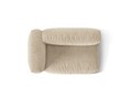 Modul stanga pentru canapea, 1 loc, Martina-120, Micadoni Home, 160x106x75 cm, catifea, bej deschis