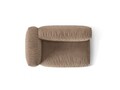 Modul stanga pentru canapea, 1 loc, Martina-120, Micadoni Home, 160x106x75 cm, catifea, bej inchis