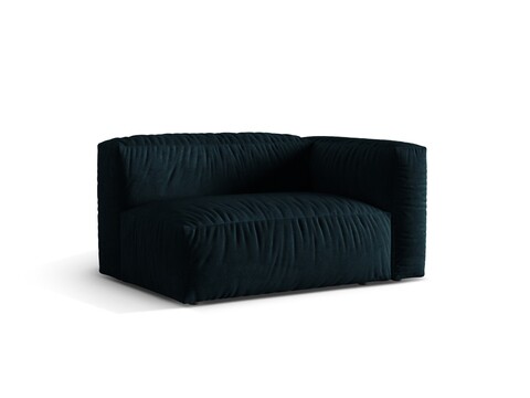 Modul dreapta pentru canapea, 1 loc, Martina-120, Micadoni Home, 160x106x75 cm, catifea, petrol inchis