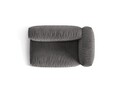Modul dreapta pentru canapea, 1 loc, Martina-120, Micadoni Home, 160x106x75 cm, catifea, gri