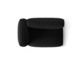 Modul stanga pentru canapea, 1 loc, Martina-169, Micadoni Home, 160x106x75 cm, tesatura structurata catifelata, negru