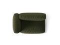 Modul stanga pentru canapea, 1 loc, Martina-169, Micadoni Home, 160x106x75 cm, tesatura structurata catifelata, verde