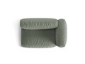Modul dreapta pentru canapea, 1 loc, Martina-169, Micadoni Home, 160x106x75 cm, tesatura structurata catifelata, verde muschi