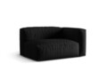 Modul dreapta pentru canapea, 1 loc, Martina-169, Micadoni Home, 160x106x75 cm, tesatura structurata catifelata, negru