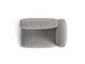Modul dreapta pentru canapea, 1 loc, Martina-169, Micadoni Home, 160x106x75 cm, tesatura structurata catifelata, gri deschis
