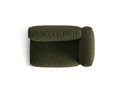 Modul dreapta pentru canapea, 1 loc, Martina-169, Micadoni Home, 160x106x75 cm, tesatura structurata catifelata, verde