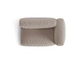 Modul dreapta pentru canapea, 1 loc, Martina-169, Micadoni Home, 160x106x75 cm, tesatura structurata catifelata, bej inchis