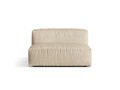 Modul pentru canapea, 1 loc, Martina-120, Micadoni Home, 132x106x75 cm, catifea, bej deschis
