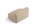 Modul pentru canapea, 1 loc, Martina-120, Micadoni Home, 132x106x75 cm, catifea, bej deschis