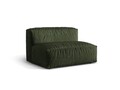 Modul pentru canapea, 1 loc, Martina-120, Micadoni Home, 132x106x75 cm, catifea, verde