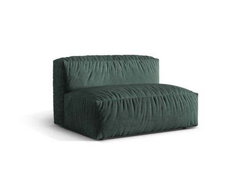 Modul pentru canapea, 1 loc, Martina-120, Micadoni Home, 132x106x75 cm, catifea, petrol