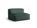 Modul pentru canapea, 1 loc, Martina-120, Micadoni Home, 132x106x75 cm, catifea, petrol