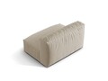 Modul pentru canapea, 1 loc, Martina-169, Micadoni Home, 132x106x75 cm, tesatura structurata catifelata, bej deschis