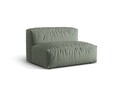 Modul pentru canapea, 1 loc, Martina-169, Micadoni Home, 132x106x75 cm, tesatura structurata catifelata, verde muschi